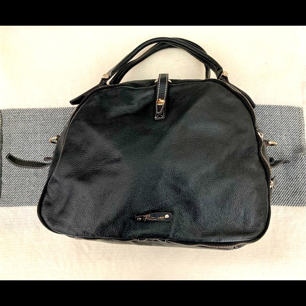 RAISA HEYS Soft Leather Bag Satchel Overnight Bag